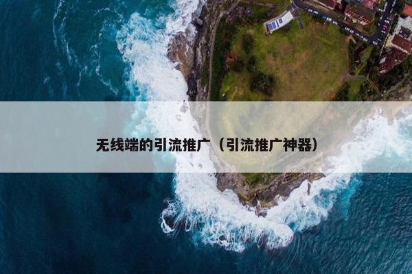 无线端的引流推广（引流推广神器）