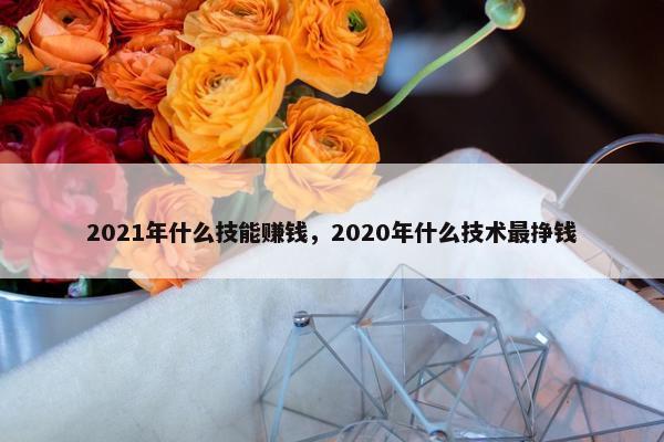 2021年什么技能赚钱，2020年什么技术最挣钱