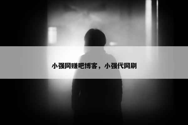 小强网赚吧博客，小强代网刷